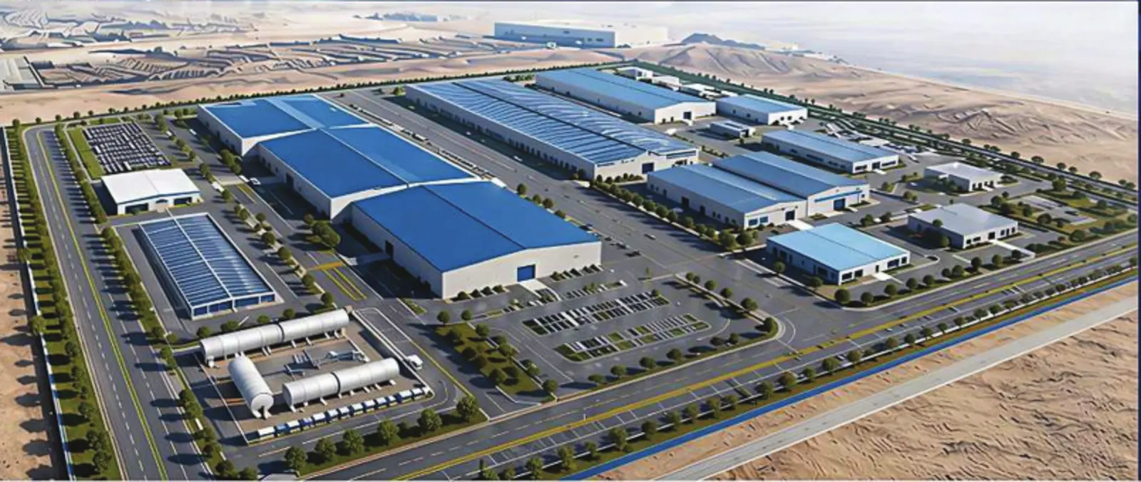 Concept for proposed RTP manufacturing facility in Samail, Oman