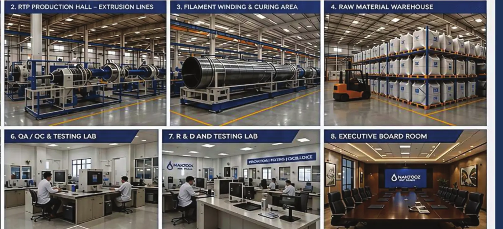 Concept production, quality and research facilities for the proposed RTP platform